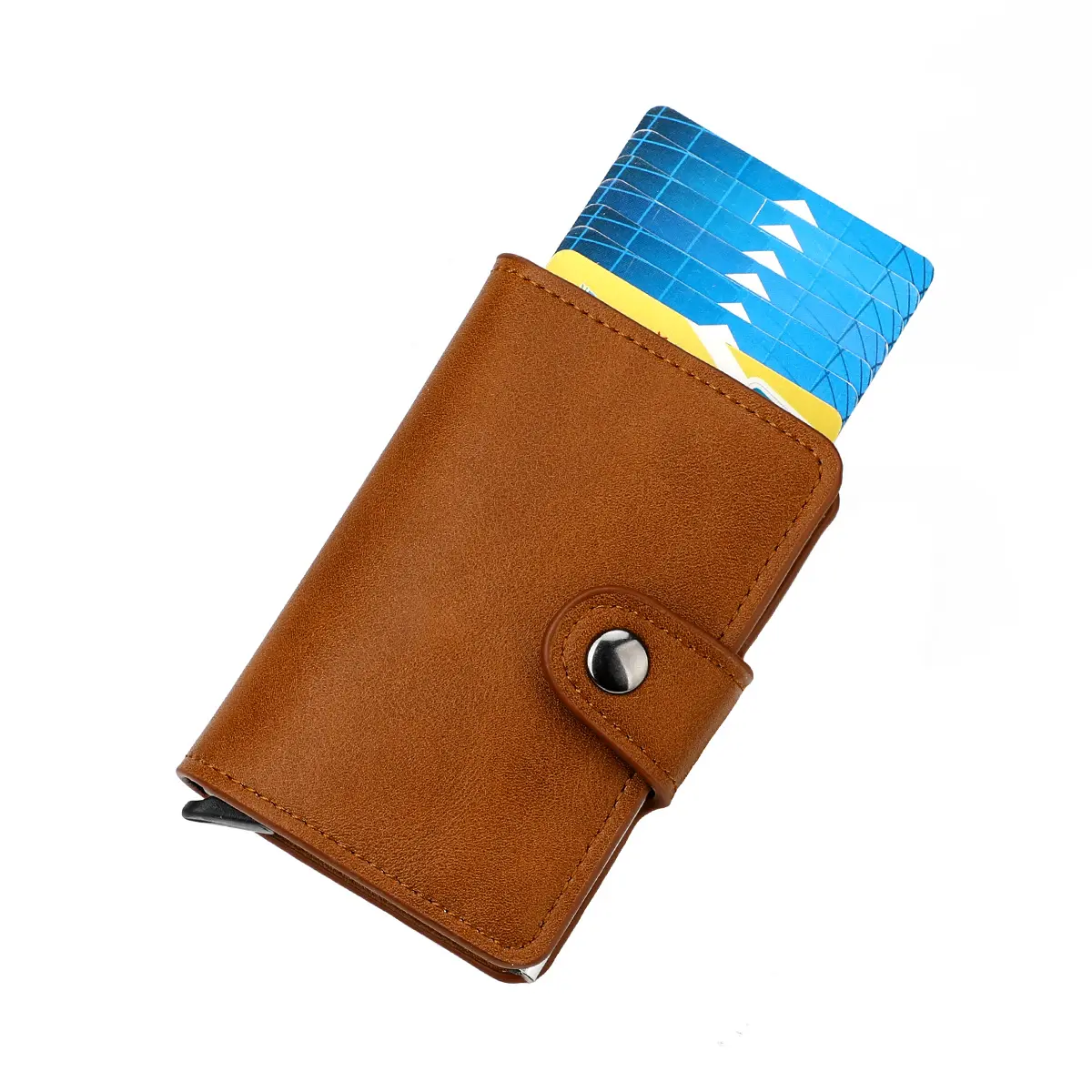 Brown Wallet, Men's Blocking Card Holder Wallet