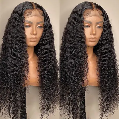 Wig Front Lace Small Roll Medium Long Curly Hair
