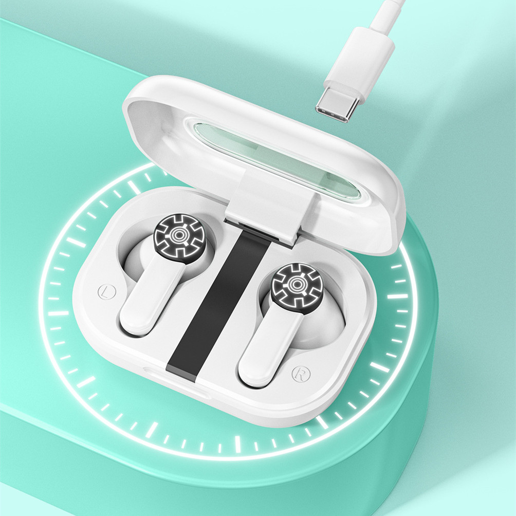 Creative Retro Tape Wireless Bluetooth Headset Half In-ear Long Standby Noise Reduction - Image 2