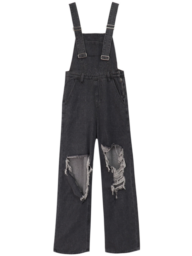 Denim Strap Pants