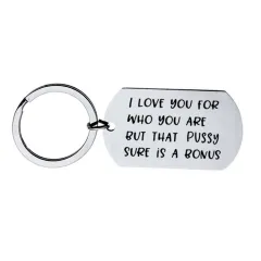 Stainless Steel Key Chain Independent Packaging - K503 Circle Female Pussy - View 1