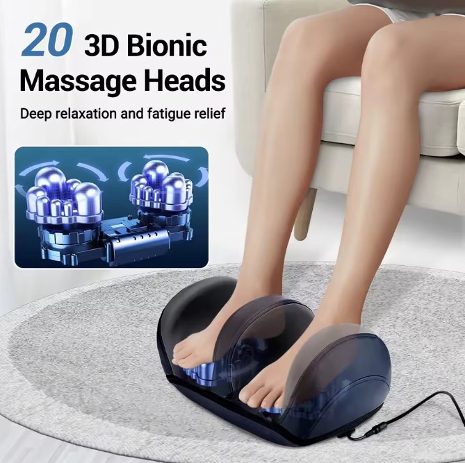 Foot Leg Massager With Kneading Vibration Pain Relief Blood Circulation Booster — image 7