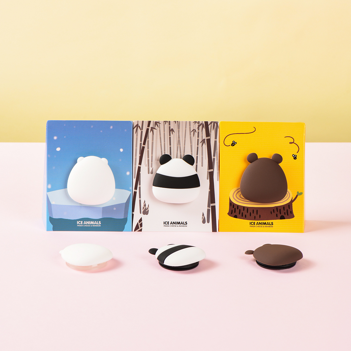 Cute Embossed Silicone Airbag Mobile Phone Holder - Image 2