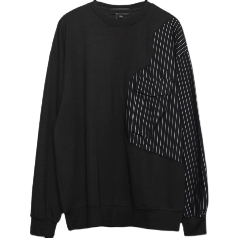 Striped Stitching Design Hong Kong Style Top