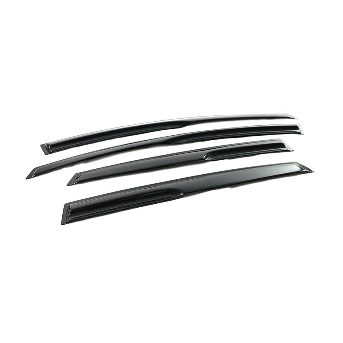 For 2011-2019 Ford Fiesta Mugen Style Window Visors Rain Sun Guard Vent 4Pc Set