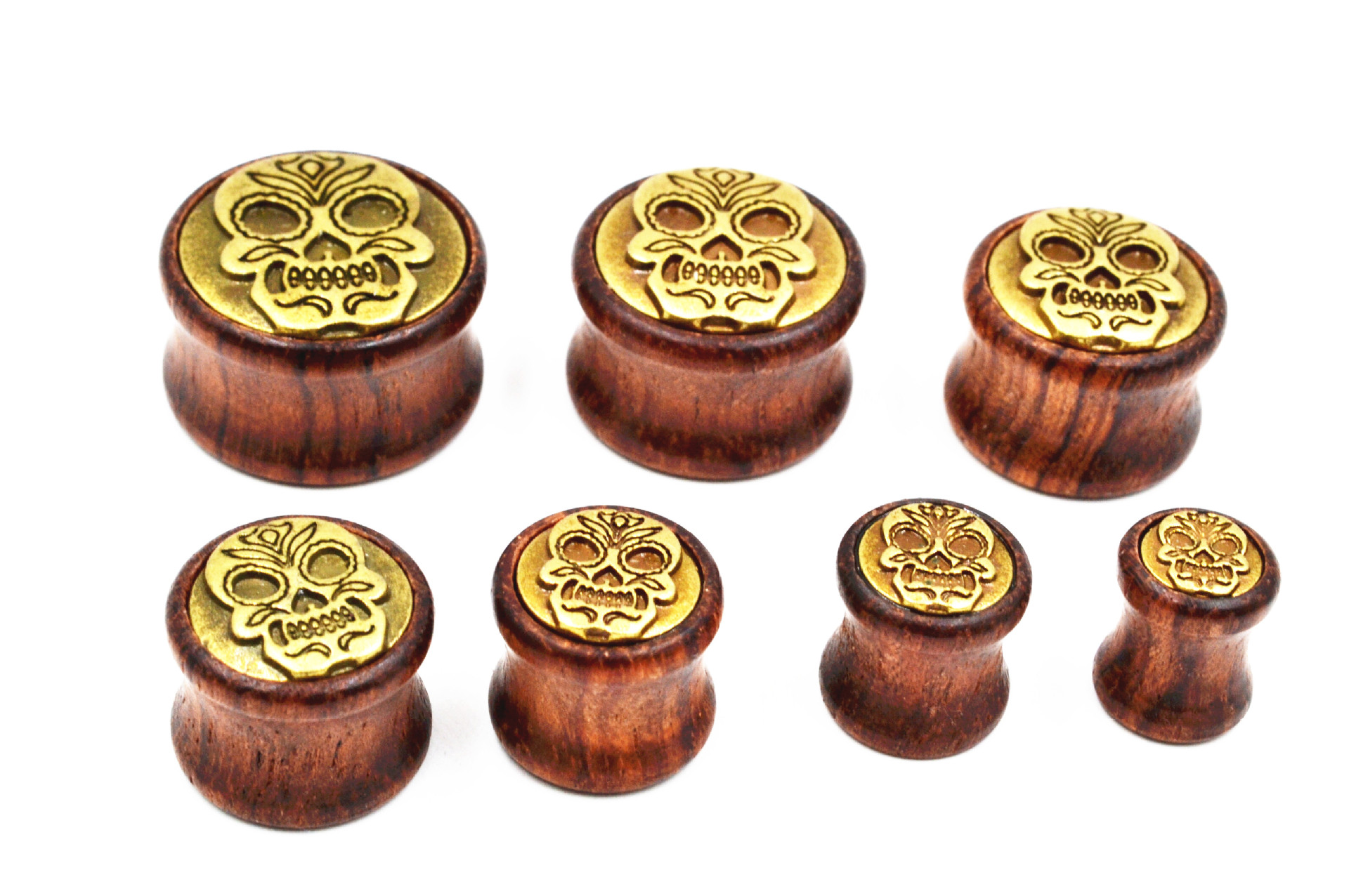 Auricle Skull Copper Sheet Ear Studs
