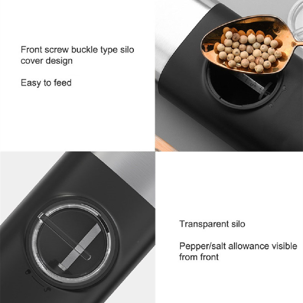 Electric Ceramic Pepper Grinder – One-Handed Spice Mill