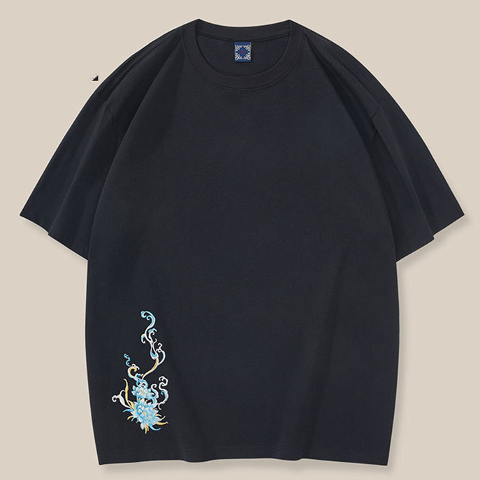 Embroidered Pure Cotton Short Sleeves — image 1