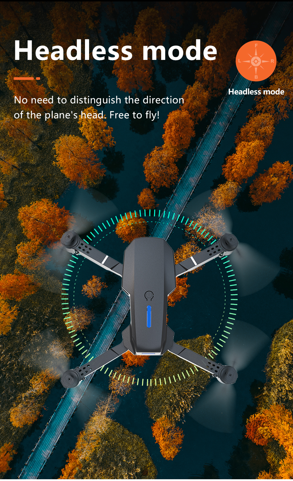 E88Pro Dual Camera Dual Electric Drone detail