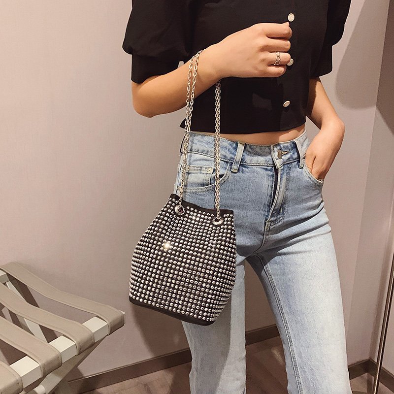 Rhinestone Chain Shoulder Bag