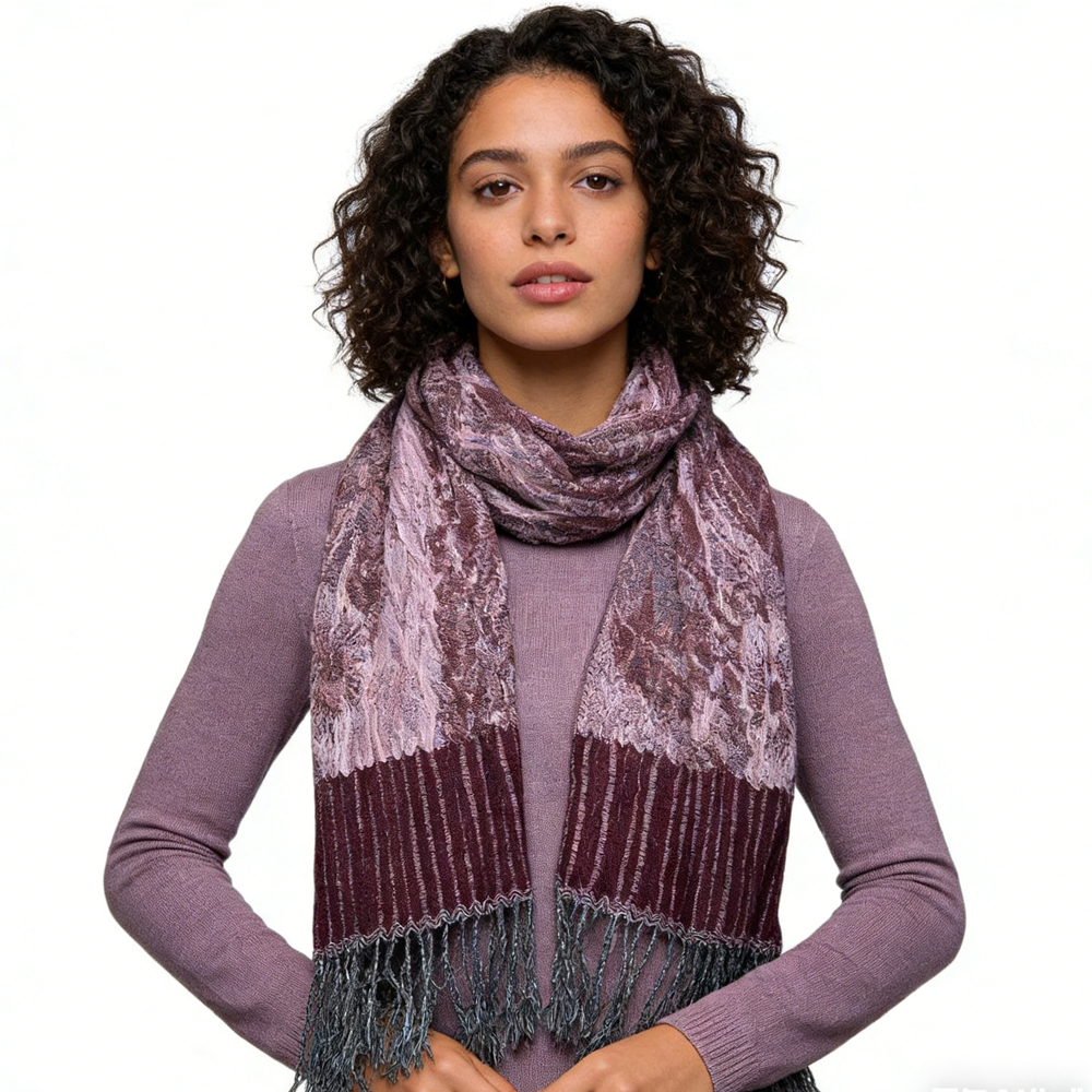 2pcs Glamorous Dinner Accessory Rich Jacquard Texture Catches Light Evening Jacquard Scarf,Luxe Look For Evening Wear,Scarf,vacation,daily Life,evening Party,Office Appropriate Subtlety For Women Men - Men's Clothing