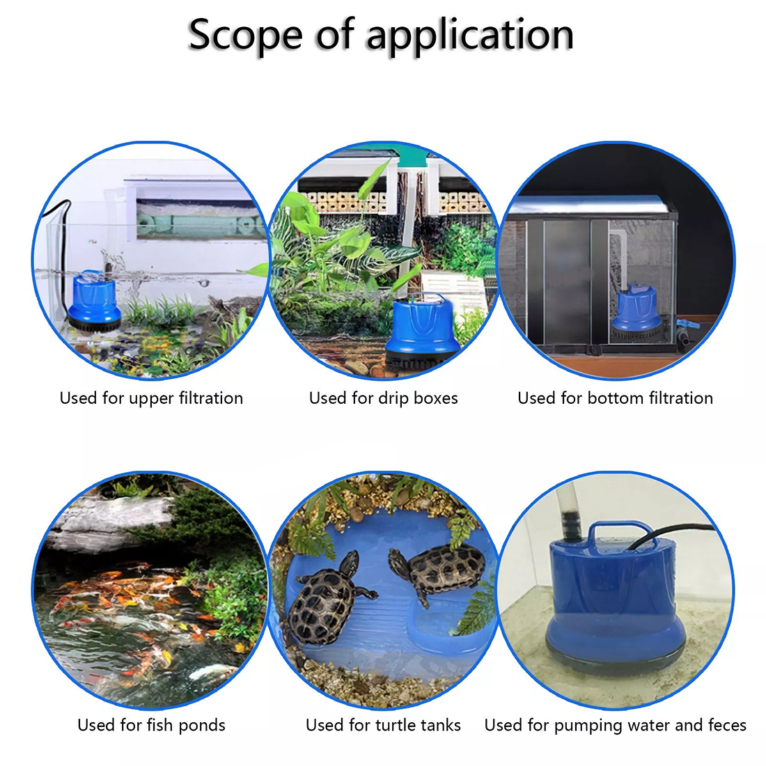 Submersible Water  240V Pool Pond Aquarium Fish Tank Water Feature Fountain