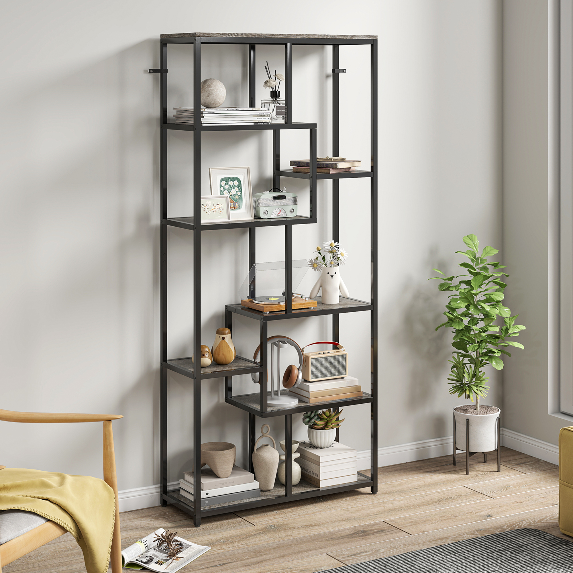 Seven Layer Geometric Bookshelf — image 9