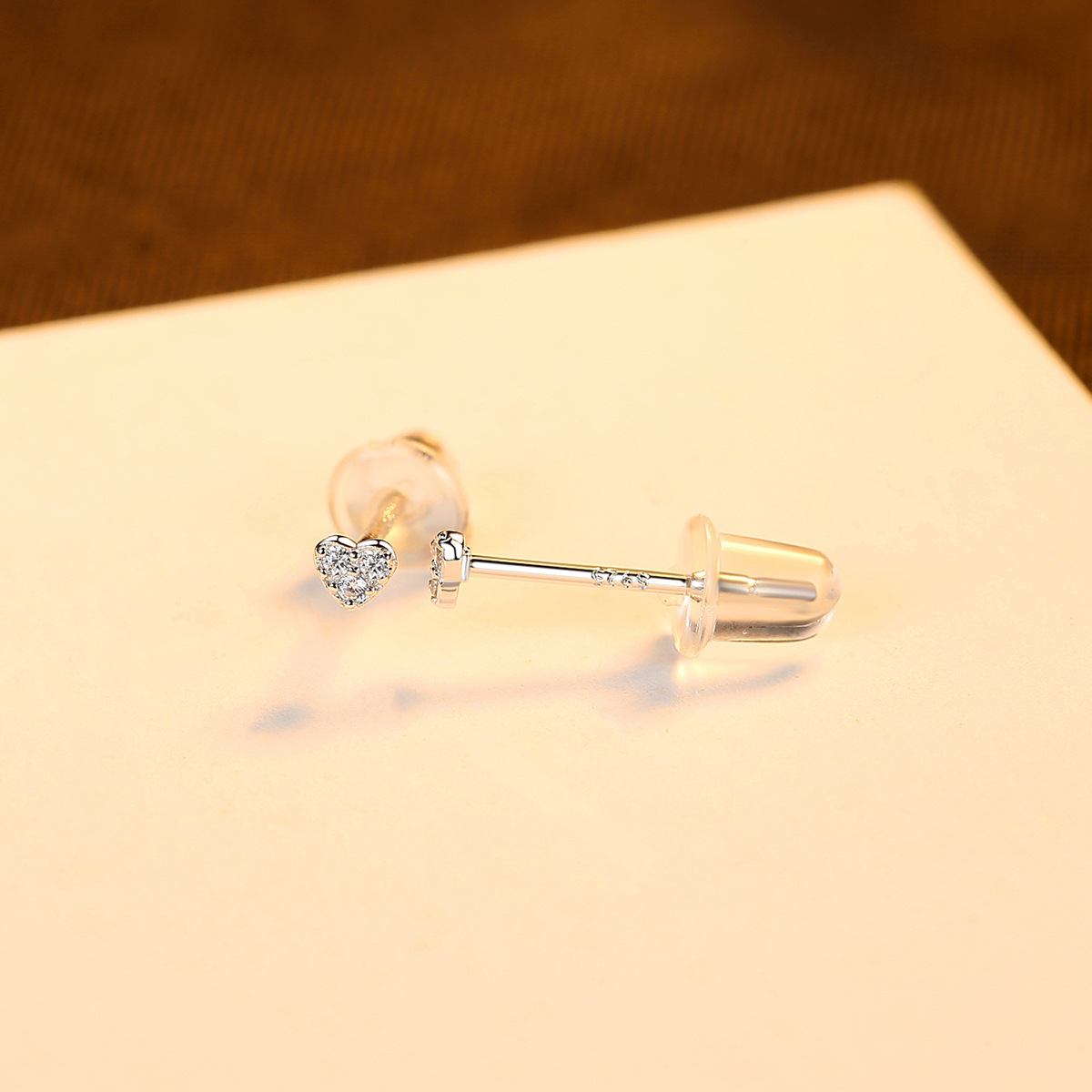 Pure Silver Earrings Korean Style Simple Pierced Earrings Small Female Earrings