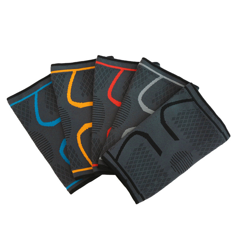 Sports Knee Pads Silicone Non-slip Breathable Knitted Compression Sleeve