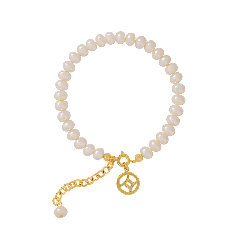 Fashion Personality Gold-plated Pearl Bracelet Women