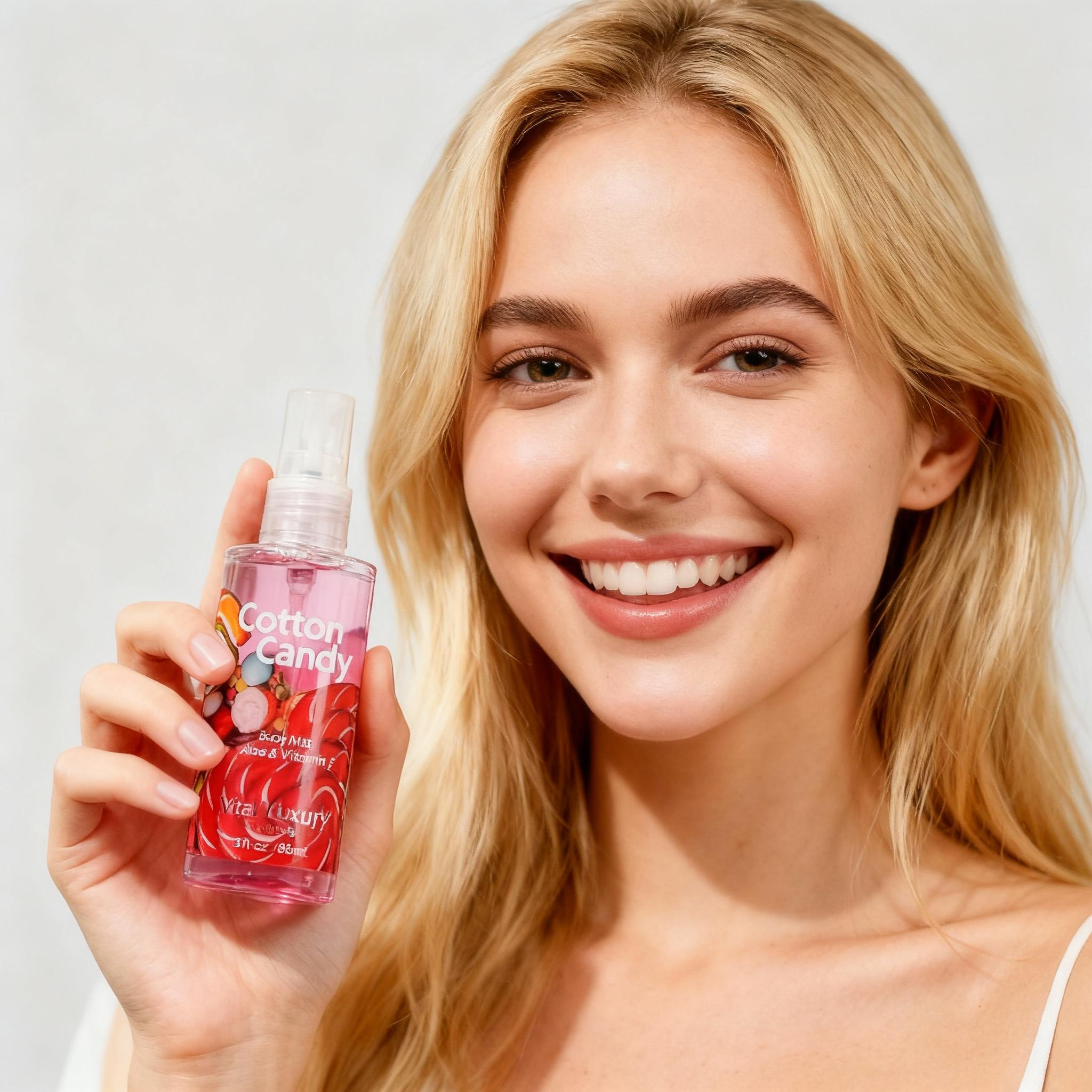 Portable 3pc Travel Body Care Kit-Cherry Blossom & Cotton Candy Fragrance-Refreshing Shower Gel, Moisturizing Lotion & Body Mist Set 3