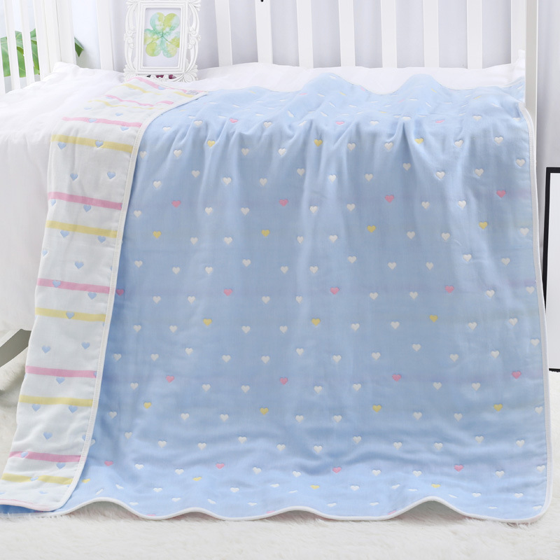 Title 9, Cotton Six-layer Gauze Towel Quilt Gauze Bath T...