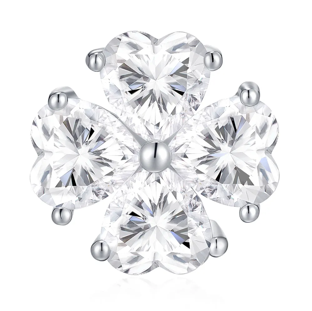 A Luxurious And Fashionable Minimalist Jewelry Earring Set Featuring Top-quality Moissanite Stones, Made Of S925 Silver Electroplated With Platinum.