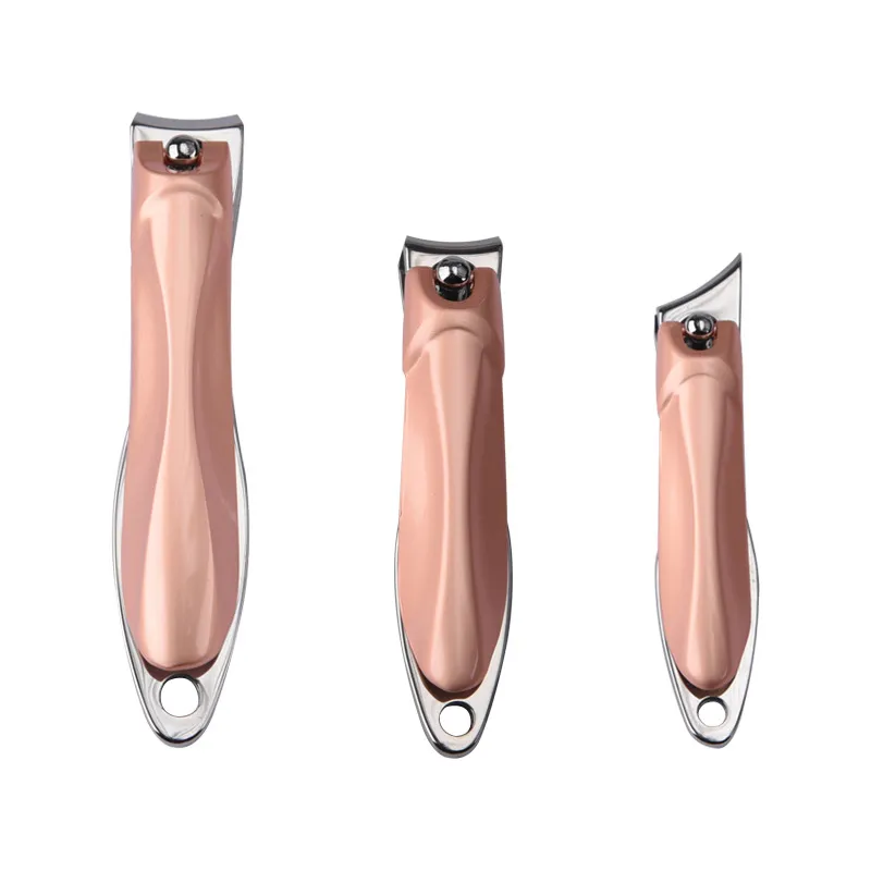 Stainless Steel Nail Clipper Three Piece Set - Rose Gold