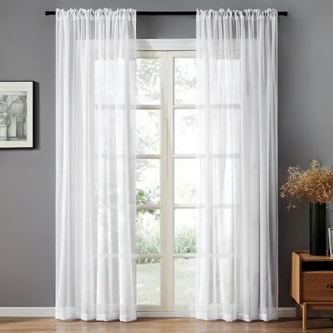 Modern and Simple Pure Color Cotton and Linen Window
