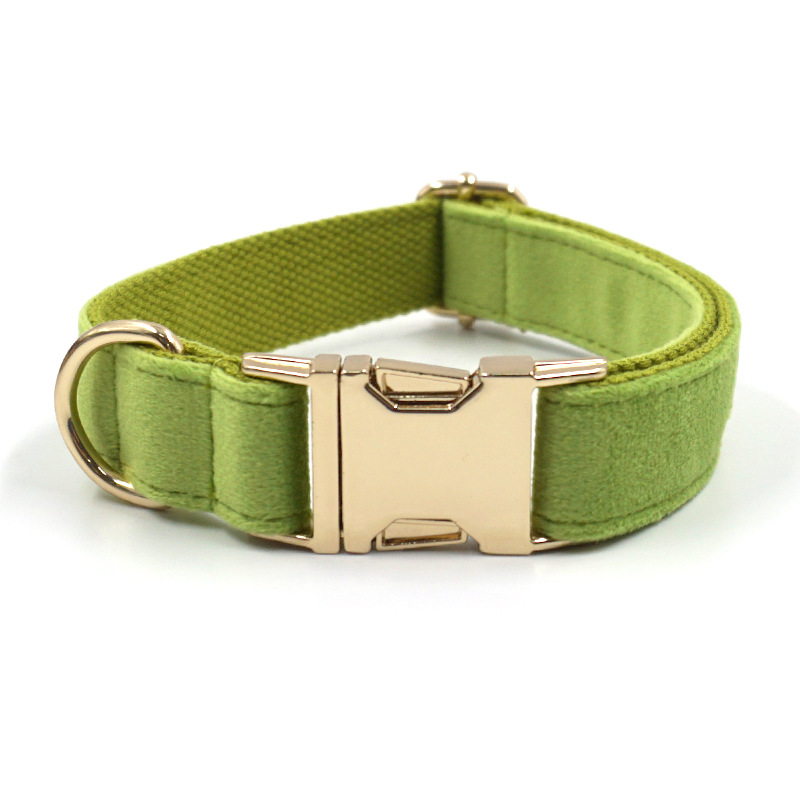 Fruit green velvet gold buckle