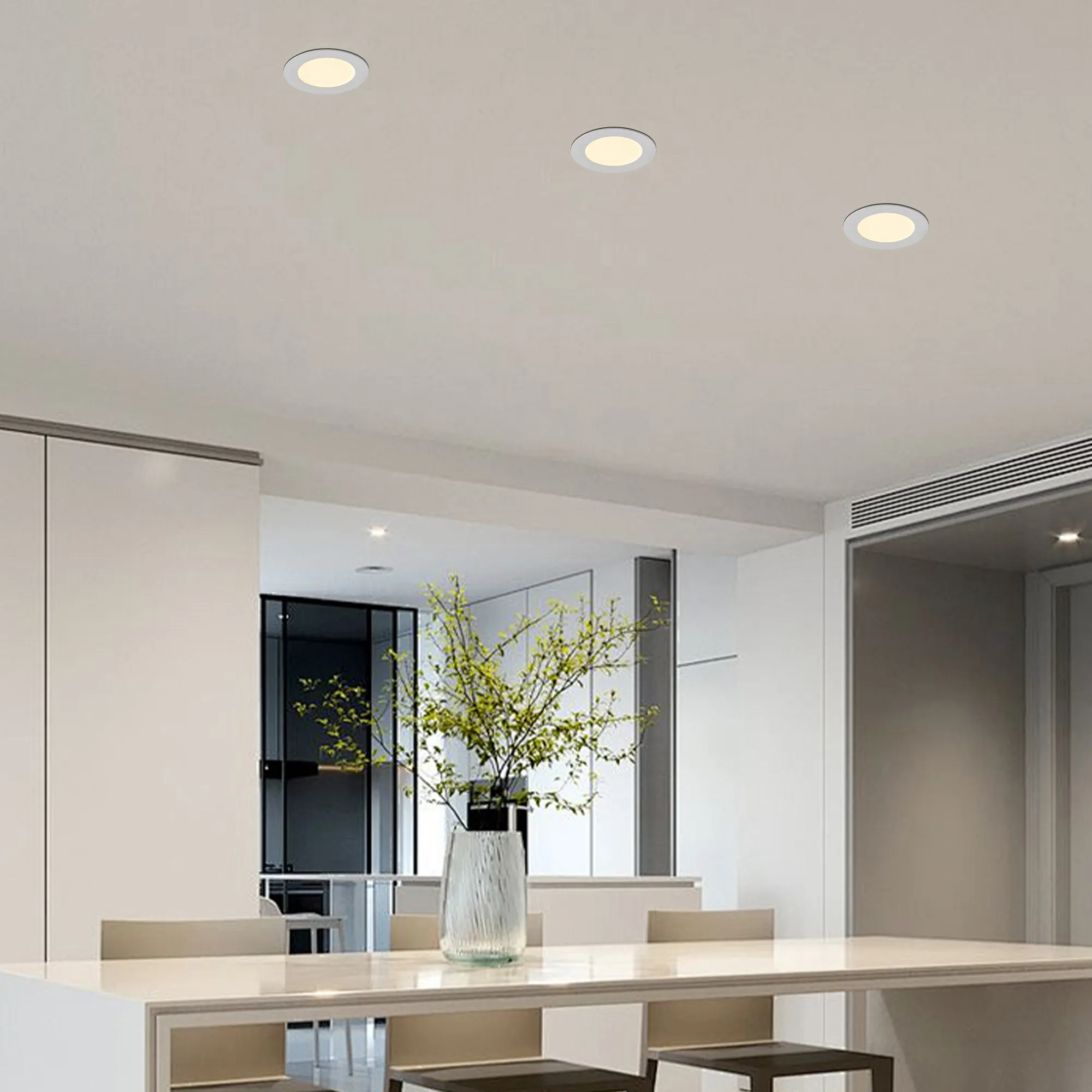 12-Pack 4 Inch Ultra-Thin LED Recessed Ceiling