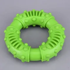 Pet Supplies Chewing Teeth Cleaning Teeth Rubber Interactive Circle Dog Toy Donut Donut Pet Toy - Green - View 1