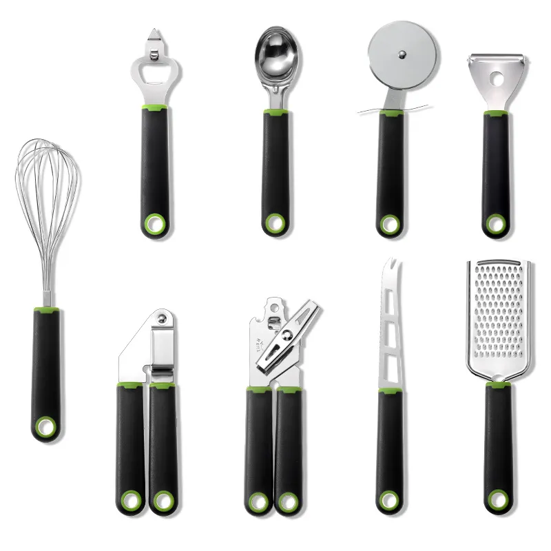 Stainless Steel Kitchen Utensils - Black Cyan