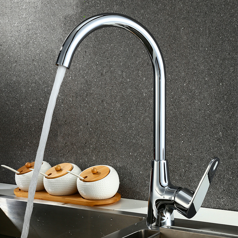 Title 1, Hot And Cold Wash Basin Sink Faucet Kitchen