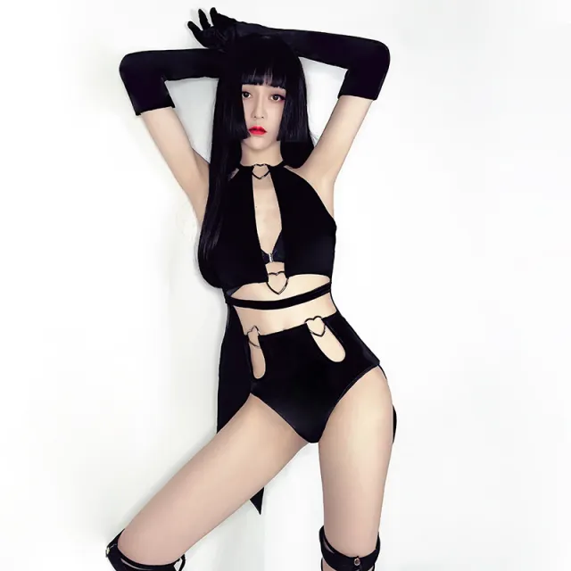 Nightclub Dj Female Singer Costume Lead Dance Costume Black - Shop at LoveMi