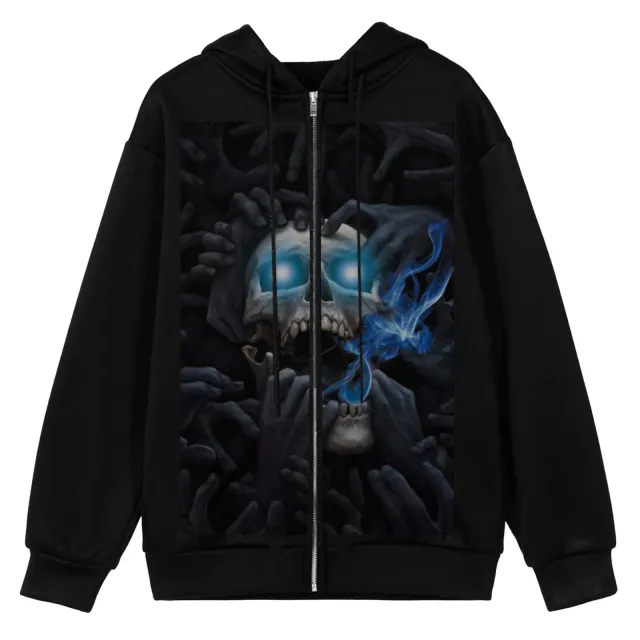 Halloween Women's Casual Fashion Butterfly Hot Drill Hoodie Magenta S - Shop at LoveMi