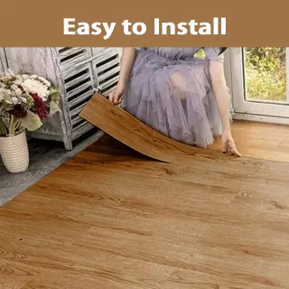 5m Floor Planks Tiles Self Adhesive Wood Effect Vinyl Flooring Kitchen Bathroom UK NEW