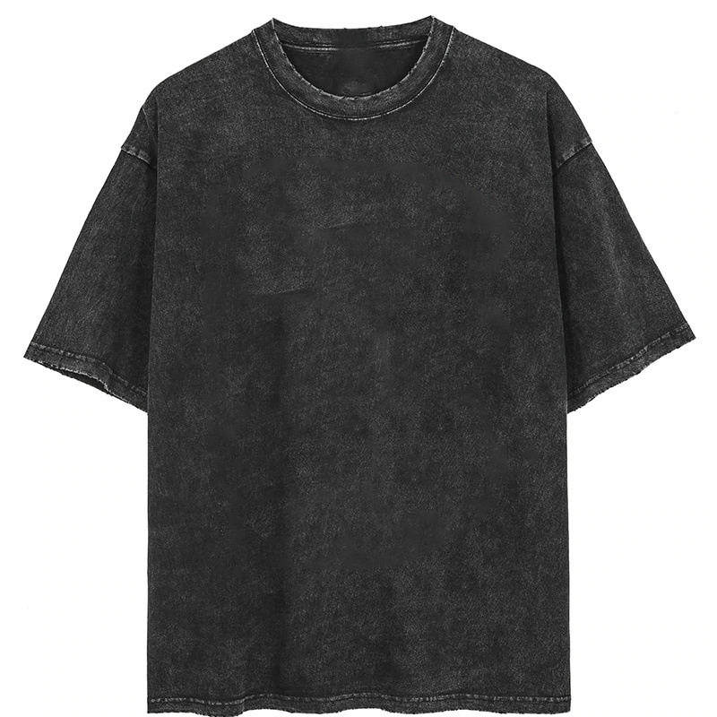 Washed Vintage Cotton Halloween Horror Print Top