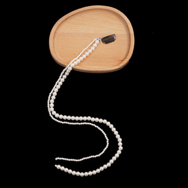 Embroidered Butterfly Pearl Braid Headband Double Root - Shop at LoveMi