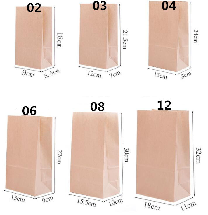 Title 4, 100 pcs Paper bags for Kraft refrigerator