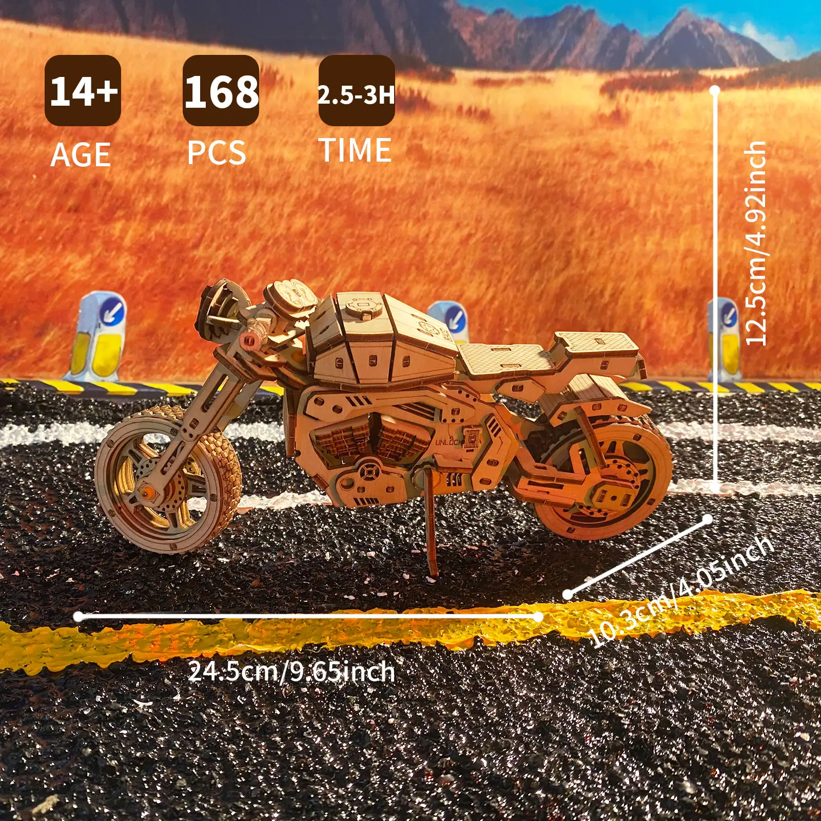 Sales Are Prohibited On The TEMU And SHEIN - 3D Wooden Puzzle Motorcycle Model Kits To Build Wooden Construction Handmade Craft Unique Gift Christmas