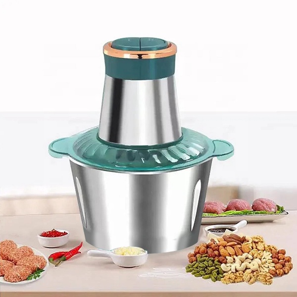 Hachoir à viande électrique 3l, mixeur domestique, mini hachoir alimentaire, robot – Image 4