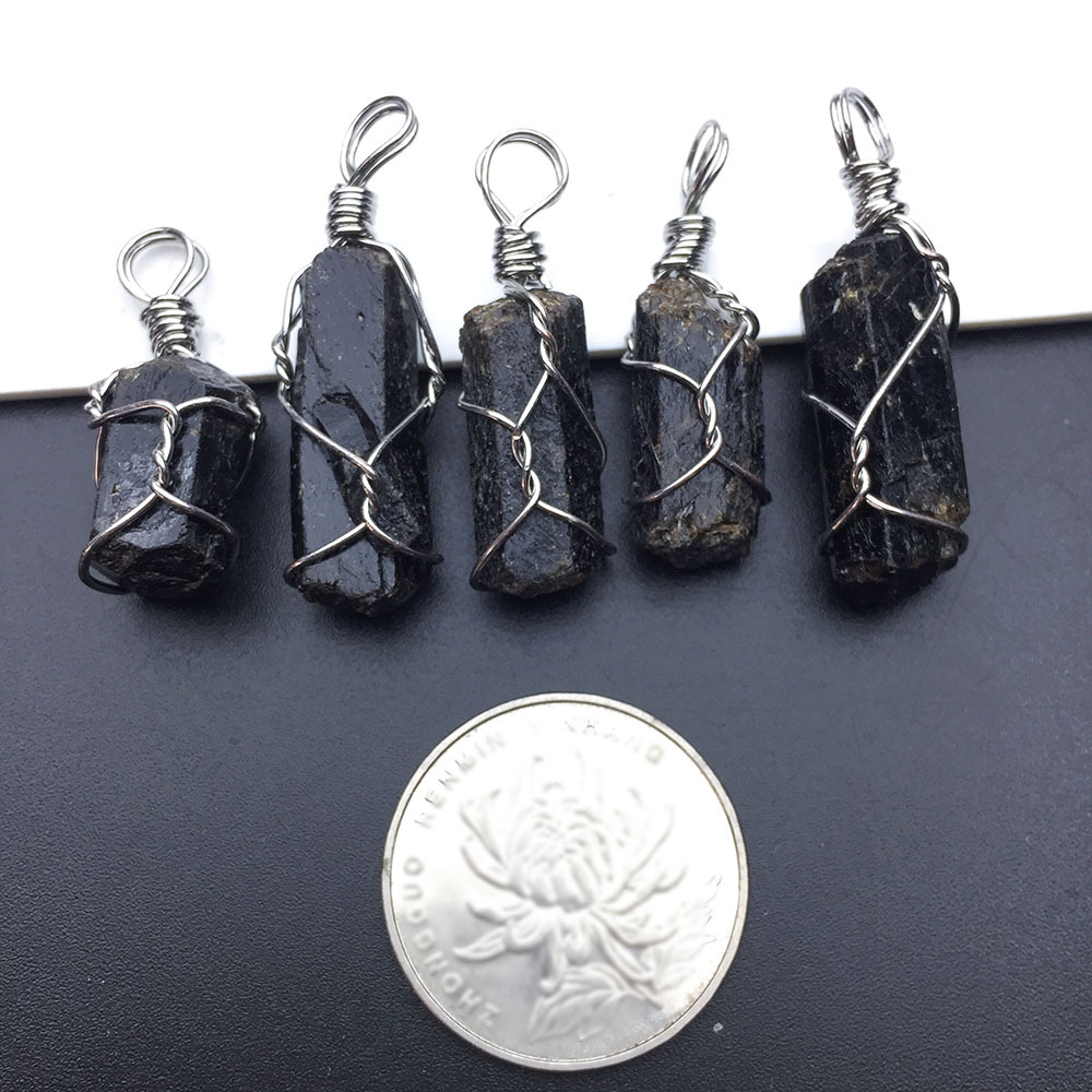 Title 5, Wound Irregular Black Tourmaline Rough Natural ...