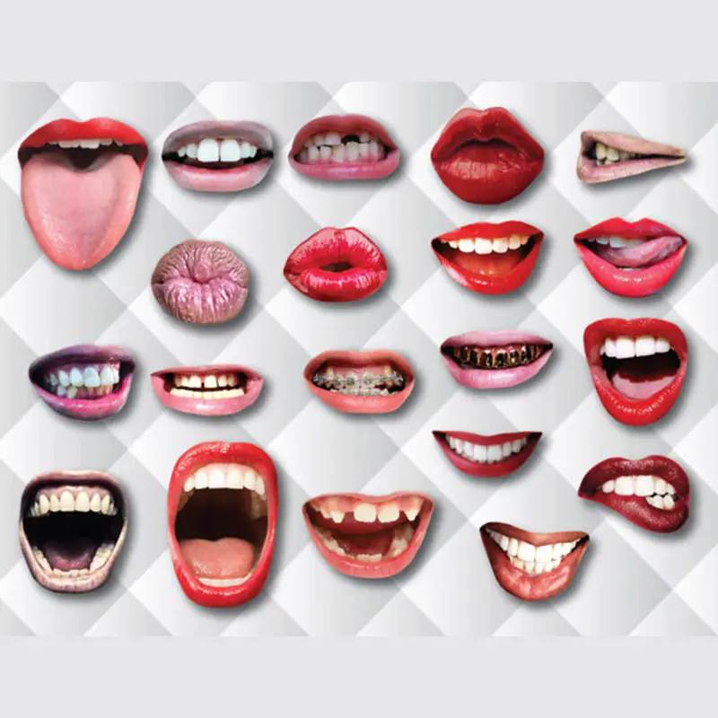 Birthday Party Lip Photo Prop