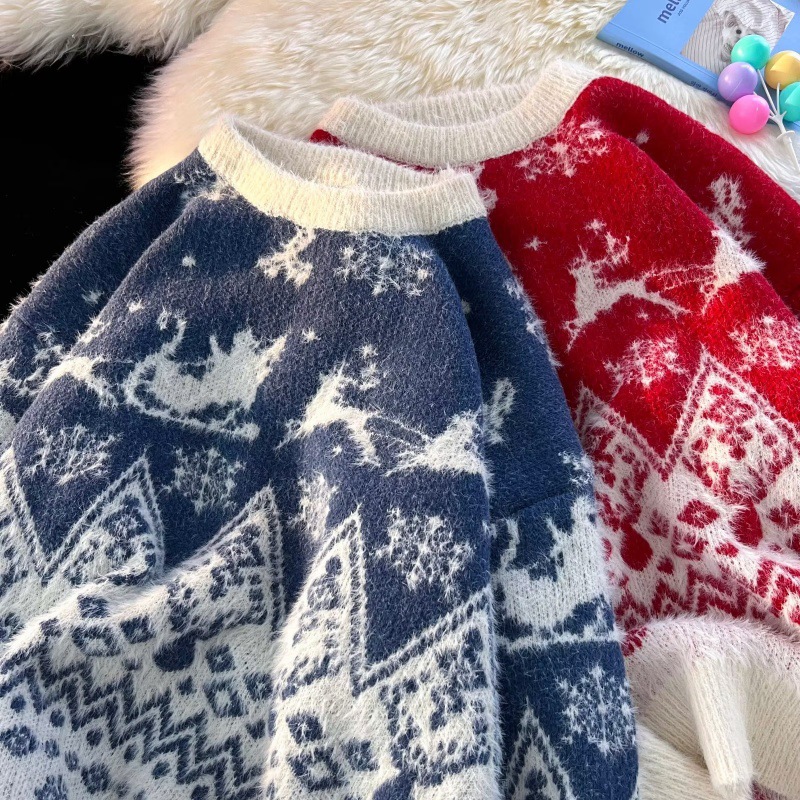 Men's Polyester Warm Sweater In Winter