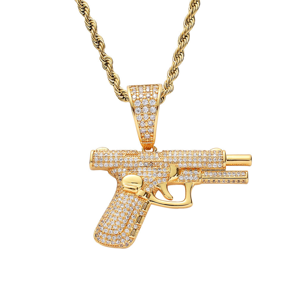 Diamond-Style Hip Hop Pendant