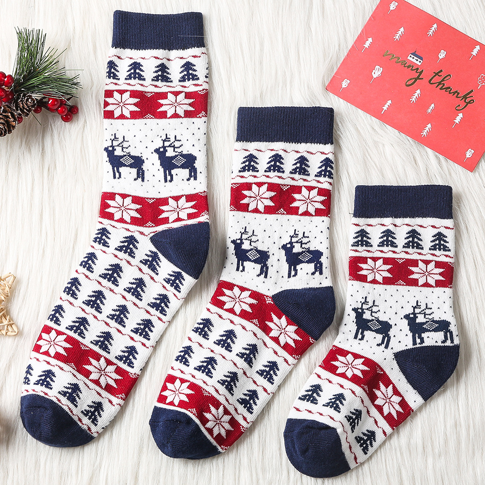 Title 7, Chaussettes de Noël assorties pour adultes et e...