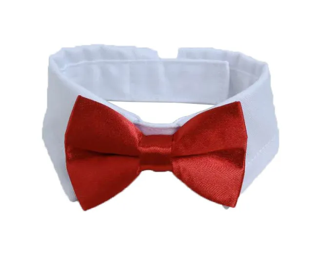 Wearing Bow Tie Collar Jewelry Saliva Towel Red - Shop at LoveMi