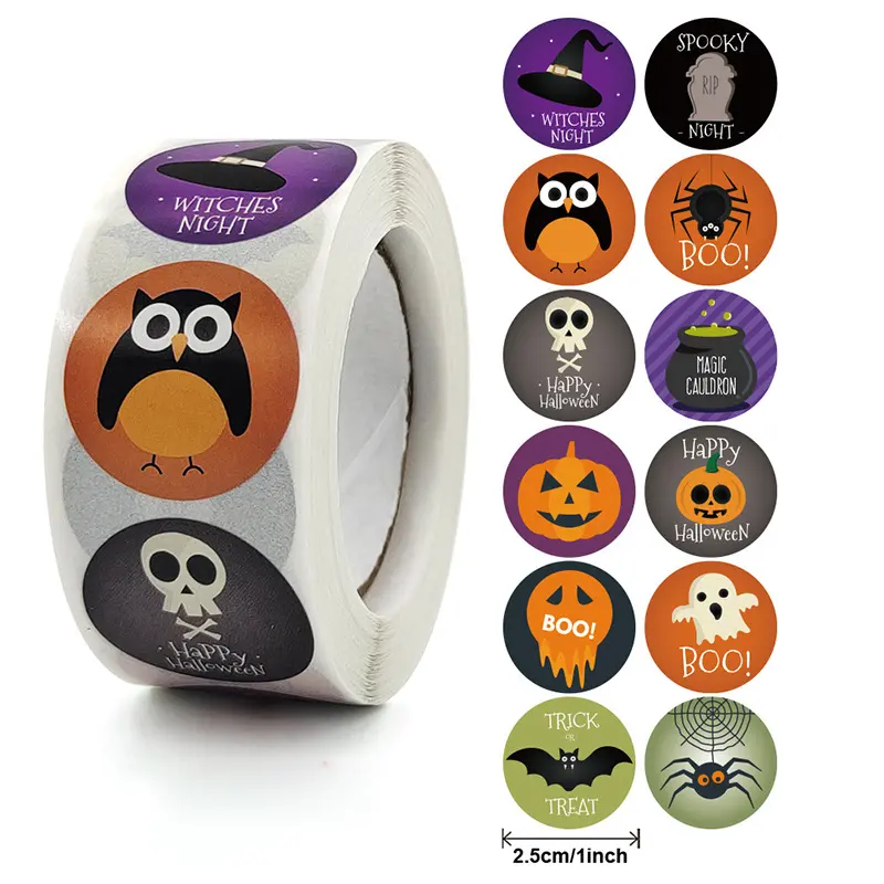 Design Pattern Owl Ghost Skull Pumpkin Bat Spider Halloween