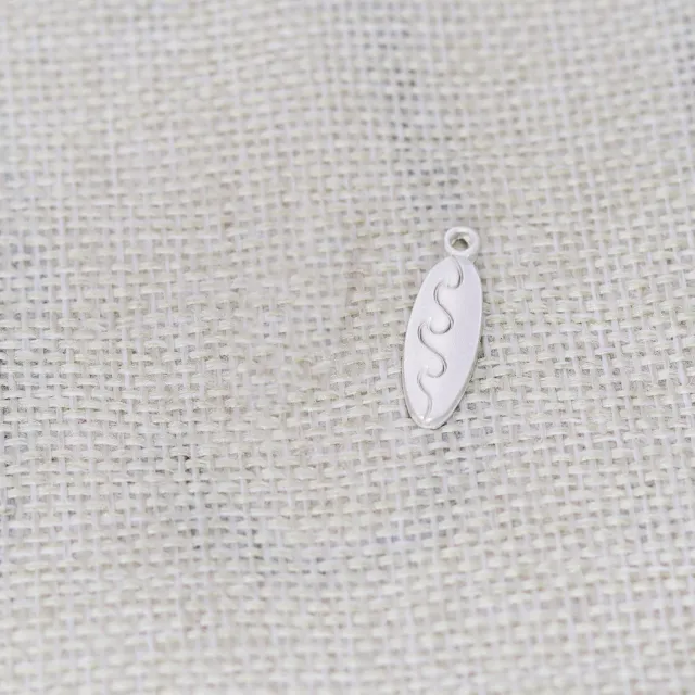 Alloy Surfboard Charm Necklace Earrings DIY Silver - Shop at LoveMi