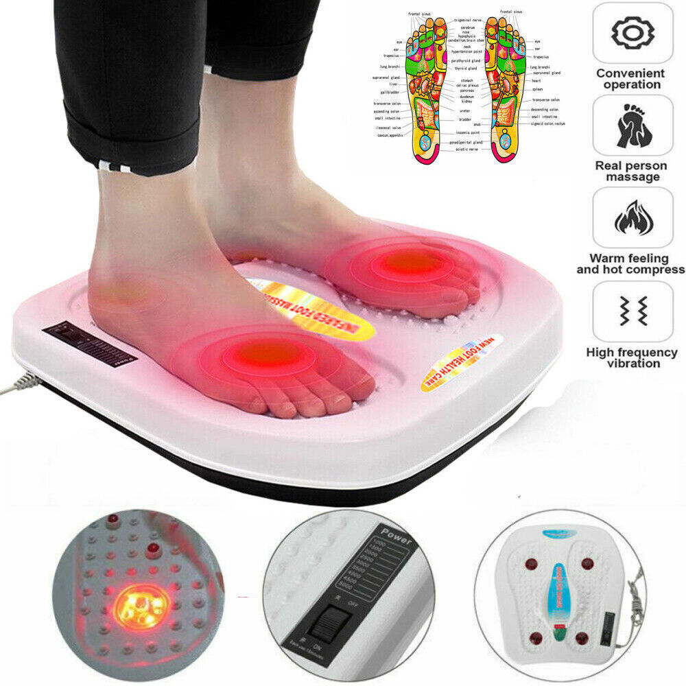 Foot Leg Vibration Blood Circulation Booster Feet Massager With Heated 9 Modes
