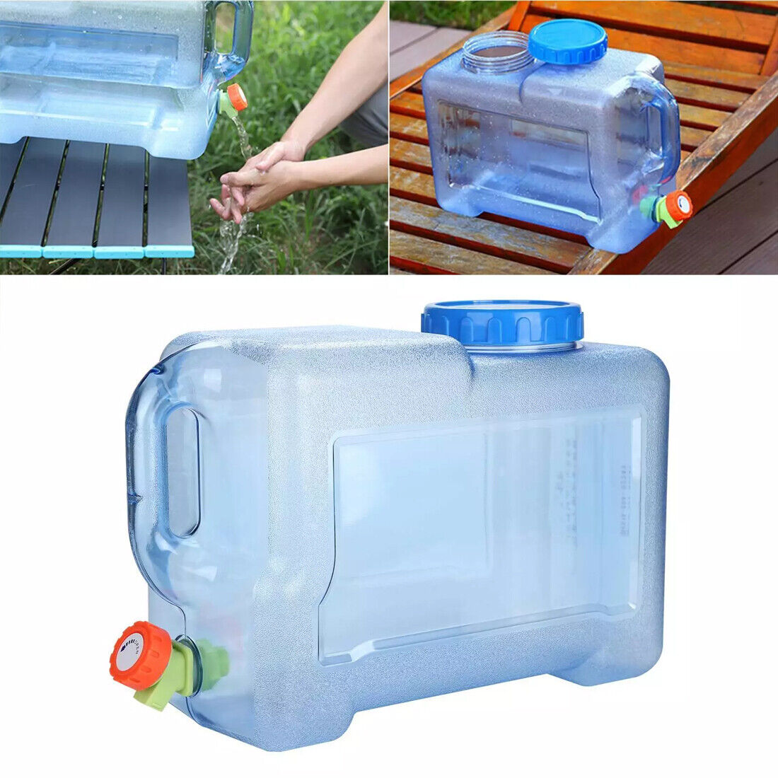 NEW 12L Camping Hiking Tank Container Storage Drinking Water Bottle Bucket With... 5