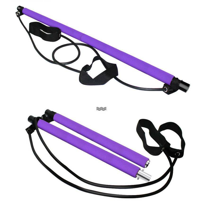 Pilates Stick Home Fitness Exercise For Women Foot Pedal Resistance Band image 4