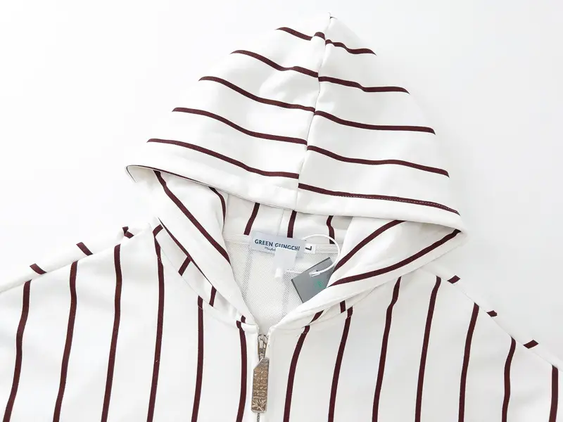 Blue And White Striped Hip Hop Street Retro Wear Autumn And Winter Thin Sweater